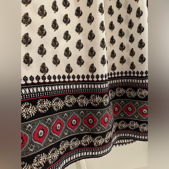 Women’s Bohemian Contrast Patchwork Dress - Picture 9 of 9